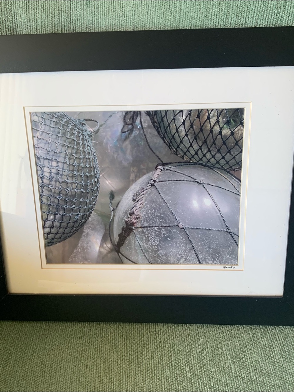 Photography Glass Fishing Floats Framed 14x17